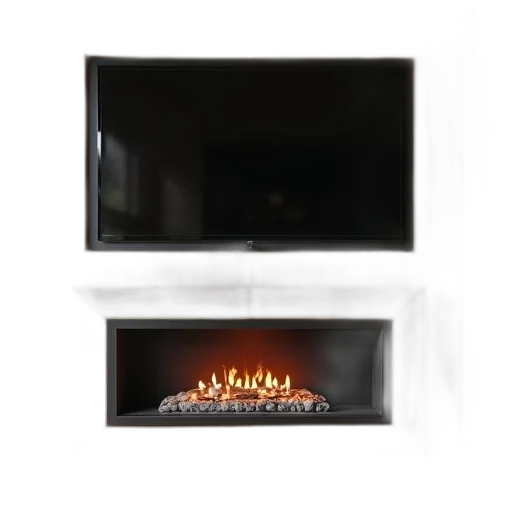 furniture, 3d render, photorealistic, fire transparent PNG cut-out