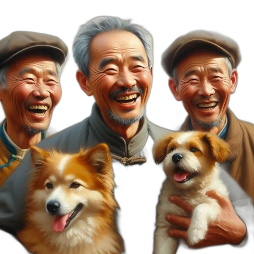 face, hat, animal, staff transparent PNG cut-out
