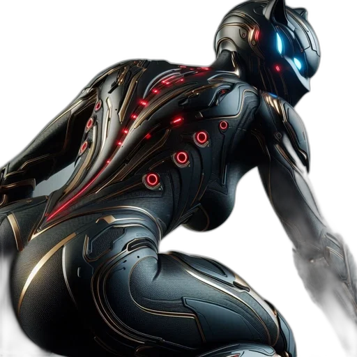robot, concept art, cyberpunk, comic book art transparent PNG cut-out