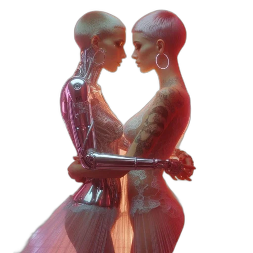 robot, dress, jewelry, concept art transparent PNG cut-out