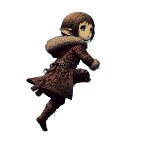 staff, weapon, jacket, creature transparent PNG cut-out