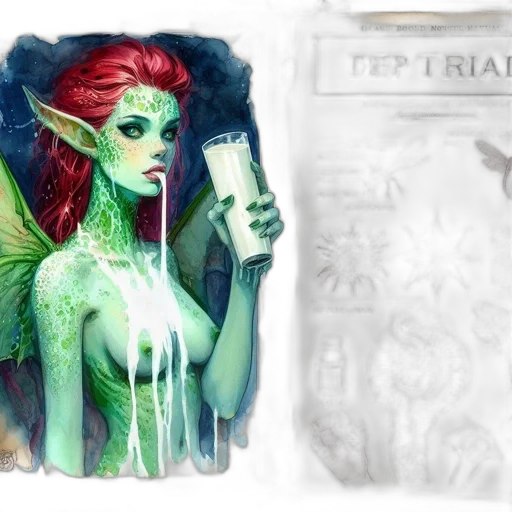 concept art, fantasy art, watercolor, comic book art transparent PNG cut-out