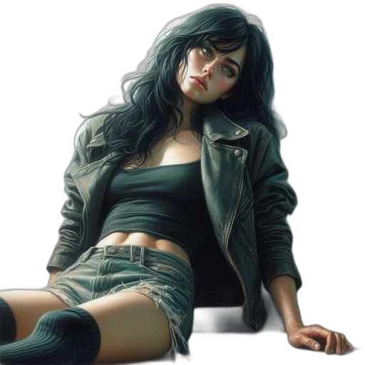jacket, photorealistic, concept art, comic book art transparent PNG cut-out