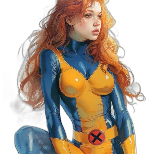 comic book art, concept art, fantasy art, watercolor transparent PNG cut-out