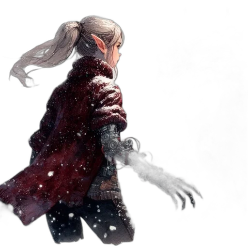 dragon, jacket, weapon, sword transparent PNG cut-out