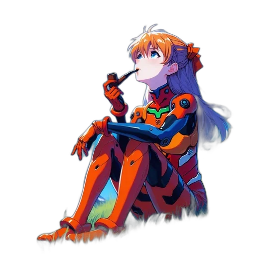 robot, weapon, sword, staff transparent PNG cut-out