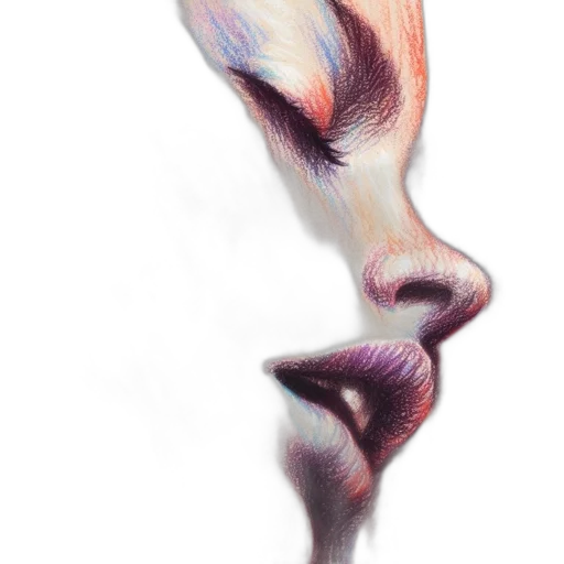 face, mask, hair, creature transparent PNG cut-out