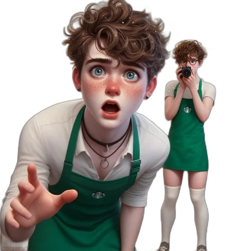 staff, food, concept art, 3d render transparent PNG cut-out