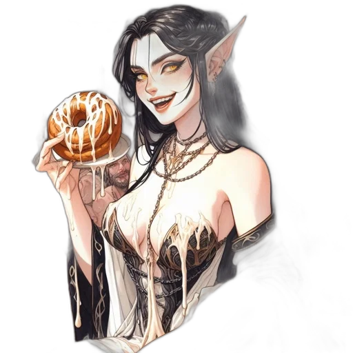 fantasy art, concept art, watercolor, pixel art transparent PNG cut-out