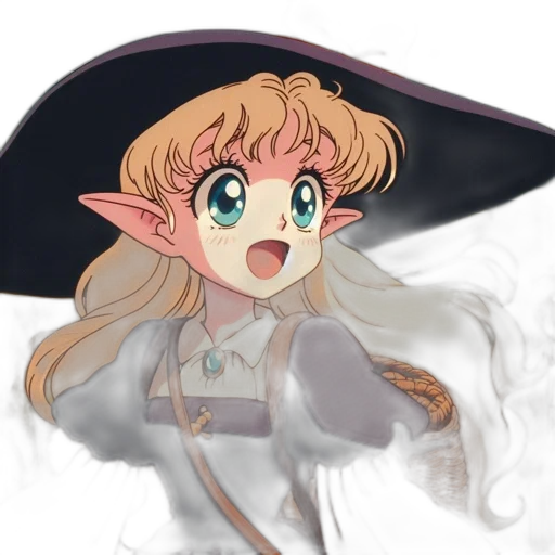dragon, staff, hat, watercolor transparent PNG cut-out