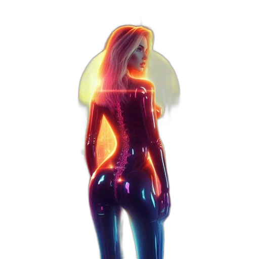 dress, jacket, robot, 3d render transparent PNG cut-out
