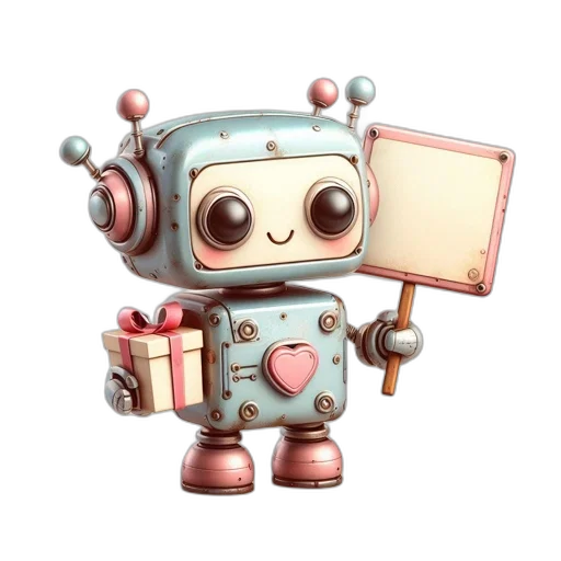 robot, 3d render, concept art, cyberpunk transparent PNG cut-out