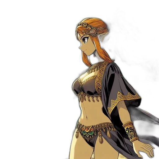 dress, staff, crown, sword transparent PNG cut-out