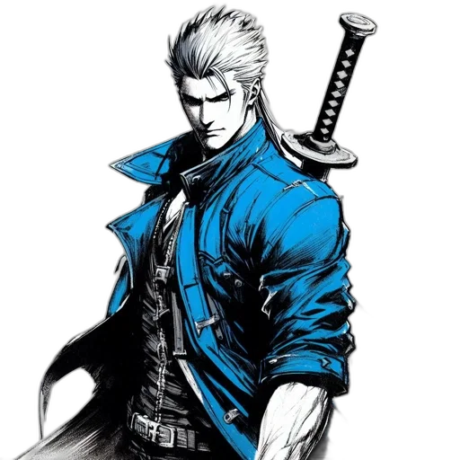 sword, weapon, jacket, staff transparent PNG cut-out