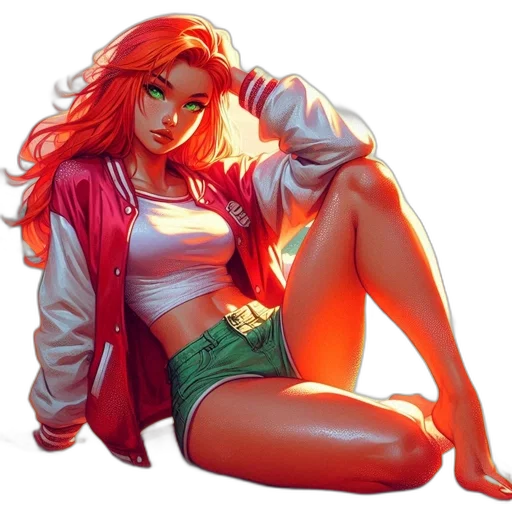 jacket, comic book art, concept art, fantasy art transparent PNG cut-out
