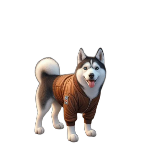 animal, creature, jacket, staff transparent PNG cut-out