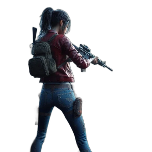 weapon, jacket, staff, concept art transparent PNG cut-out
