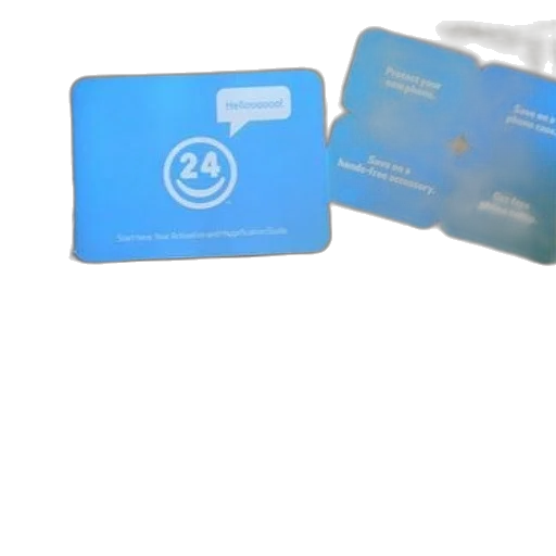 3d render, phone, box, blue transparent PNG cut-out