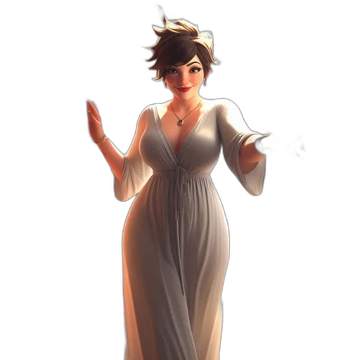 dress, staff, crown, concept art transparent PNG cut-out