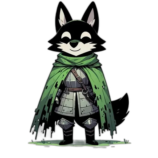 jacket, staff, animal, mask transparent PNG cut-out