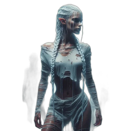 robot, dress, creature, face transparent PNG cut-out