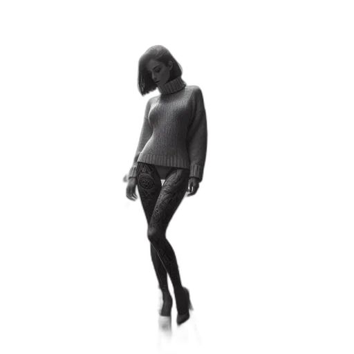dress, jacket, shoes, staff transparent PNG cut-out
