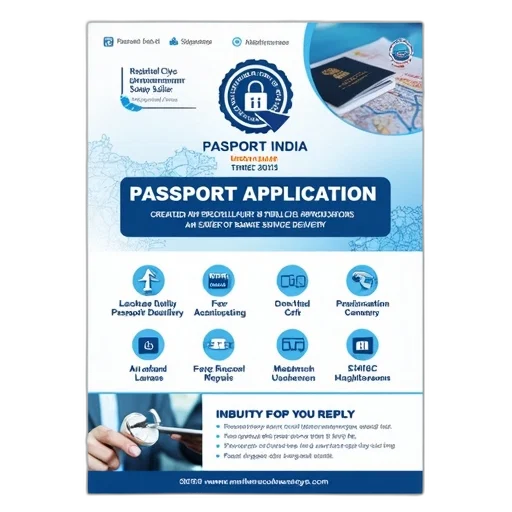 digital, flyer, passport, application transparent PNG cut-out