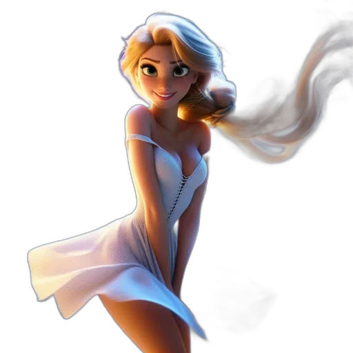 dress, concept art, fantasy art, comic book art transparent PNG cut-out