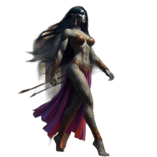 concept art, fantasy art, comic book art, 3d render transparent PNG cut-out