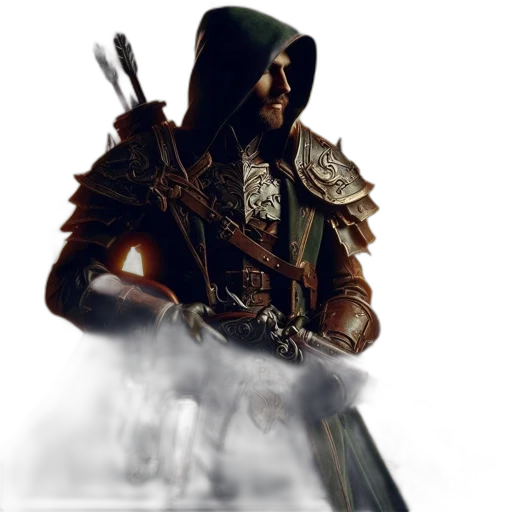 sword, staff, jacket, weapon transparent PNG cut-out