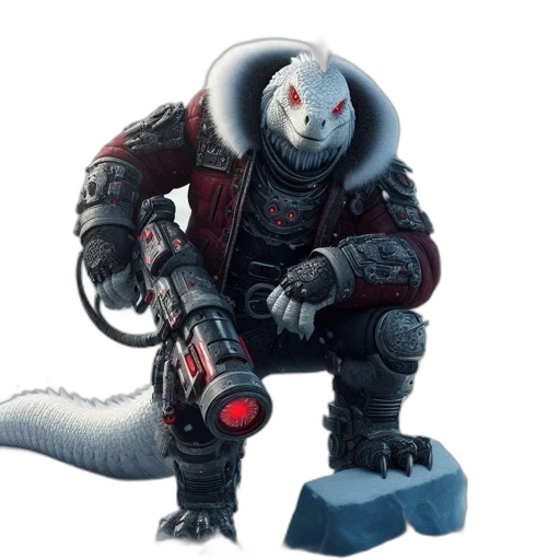 creature, robot, weapon, concept art transparent PNG cut-out