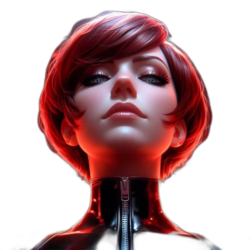 robot, face, cyberpunk, concept art transparent PNG cut-out