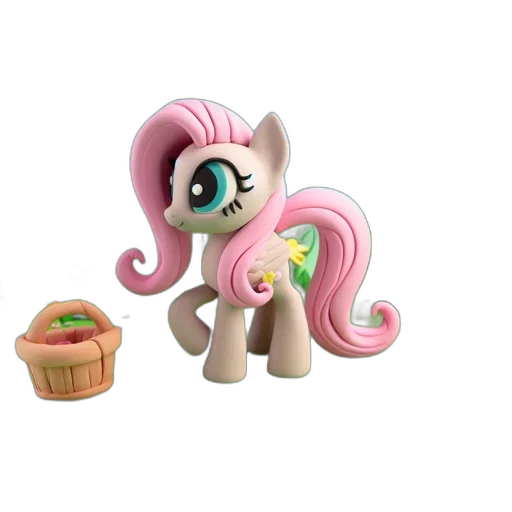 3d render, concept art, pink-haired, pony transparent PNG cut-out