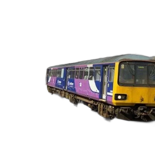 car, purple, yellow, train transparent PNG cut-out