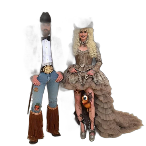hat, staff, concept art, 3d render transparent PNG cut-out