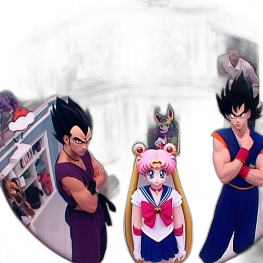 staff, anime, concept art, 3d render transparent PNG cut-out