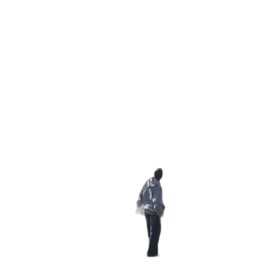 jacket, umbrella, staff, robot transparent PNG cut-out
