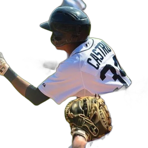baseball, player, named, castro transparent PNG cut-out