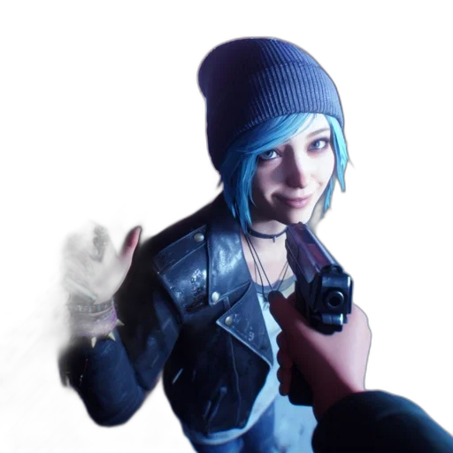 jacket, weapon, face, hat transparent PNG cut-out