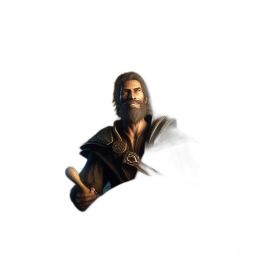 sword, weapon, staff, hair transparent PNG cut-out