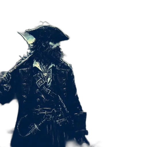 jacket, mask, sword, staff transparent PNG cut-out