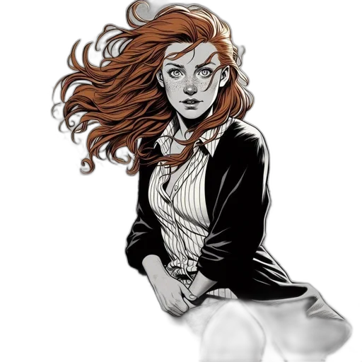 comic book art, cartoon, concept art, fantasy art transparent PNG cut-out