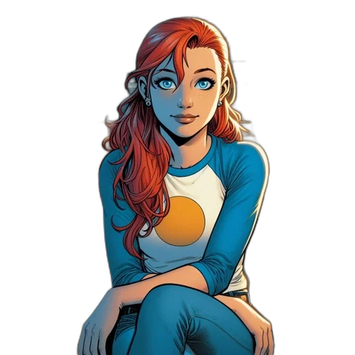 comic book art, concept art, cartoon, fantasy art transparent PNG cut-out