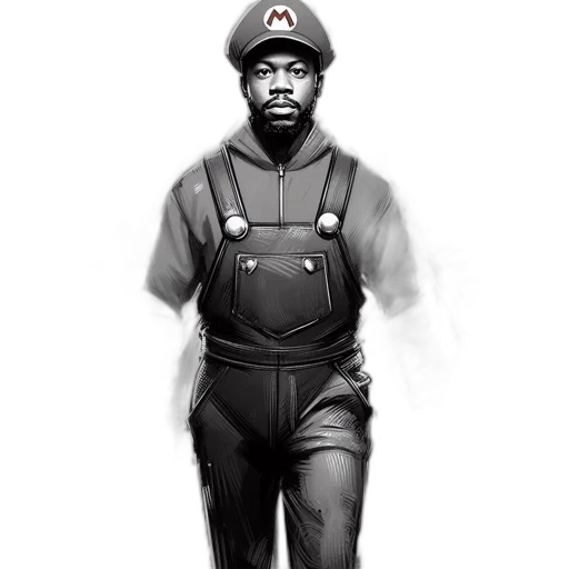jacket, staff, creature, face transparent PNG cut-out