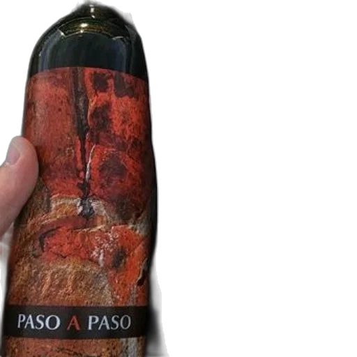 bottle, paso, wine, held transparent PNG cut-out