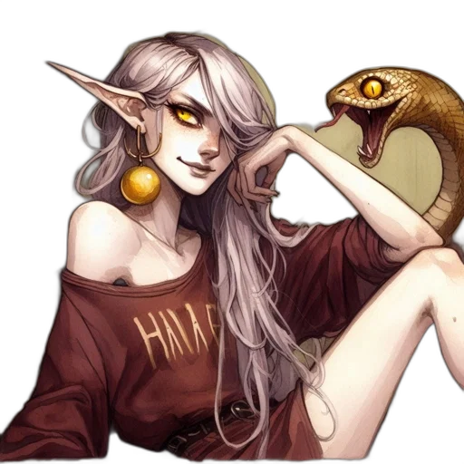 dragon, creature, staff, fantasy art transparent PNG cut-out