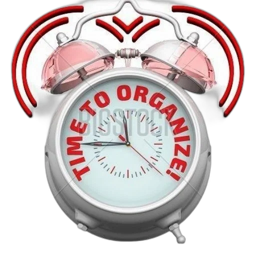 alarm, clock, words, time transparent PNG cut-out