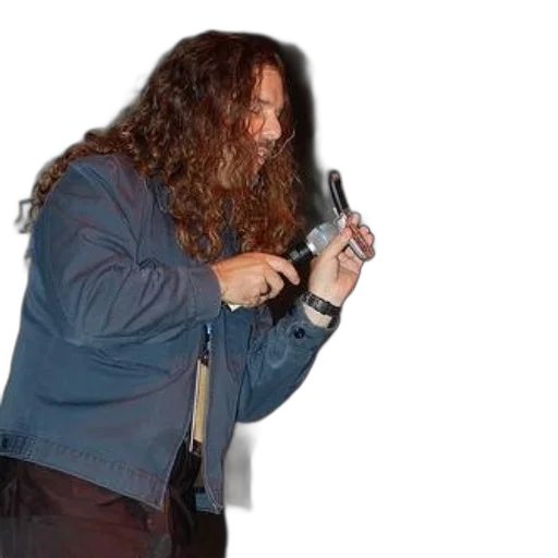 weapon, jacket, hair, staff transparent PNG cut-out