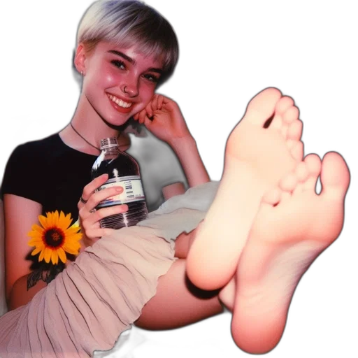 shoes, flower, creature, face transparent PNG cut-out