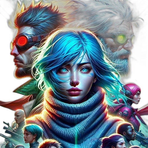 face, mask, comic book art, fantasy art transparent PNG cut-out